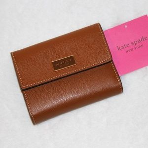 NWT Kate spade Katy Leather Bifold Flap Wallet